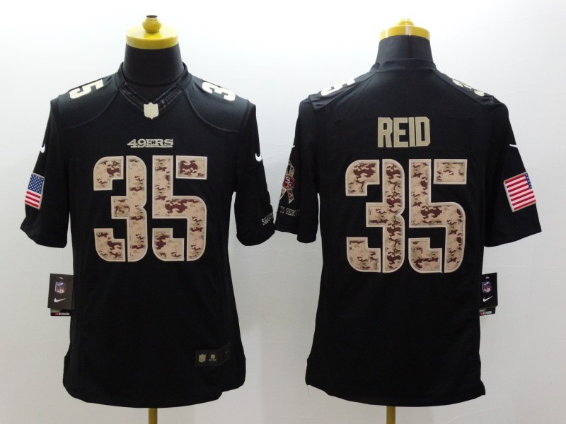Men's San Francisco 49ers Eric Reid #35 Black Jersey